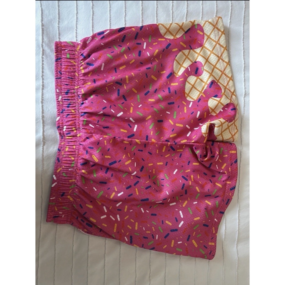 Baseball Lifestyle 101 Pink Ice Cream Drip Shorts Men's Small - Picture 3 of 4